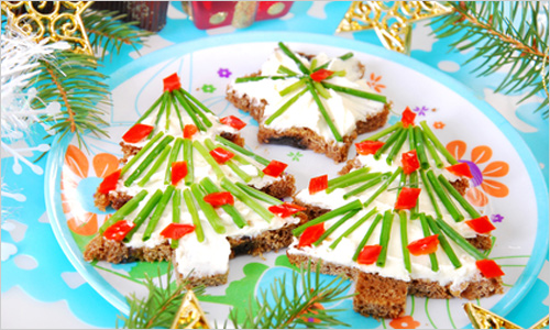 christmas party appetizers kids food ideas sandwiches christmas tree