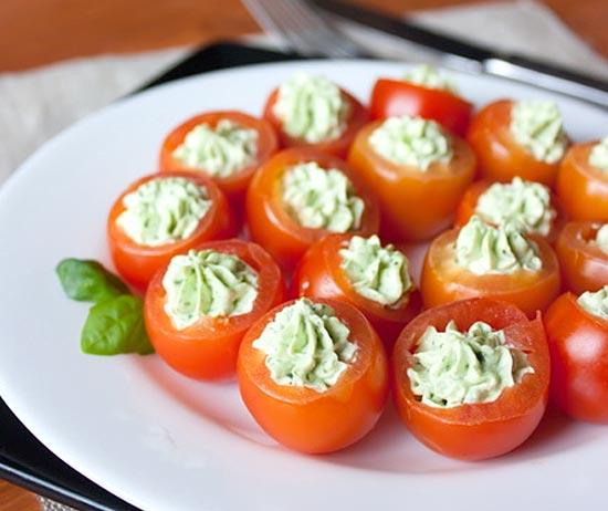 christmas party finger food cherry tomatoes ideas