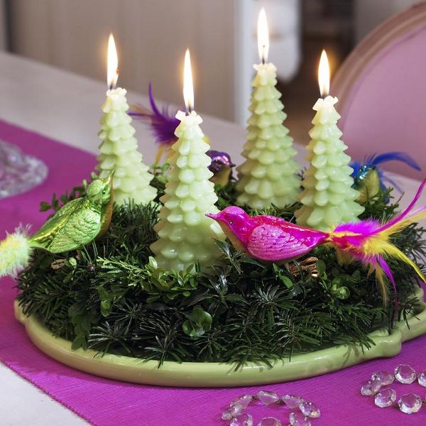 christmas-table-centerpieces-fir-tree-candles-idea-decorative-birds