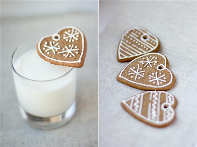cute-christmas-treats-heart-shaped-gingerbread-cookies-milk