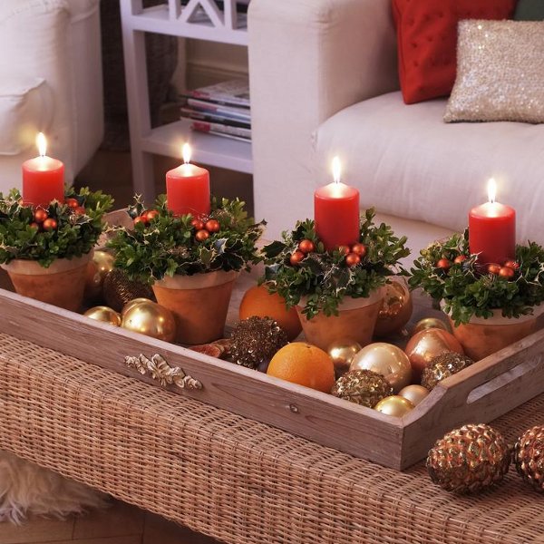 DIY christmas candle centerpieces – 40 enchanting ideas 