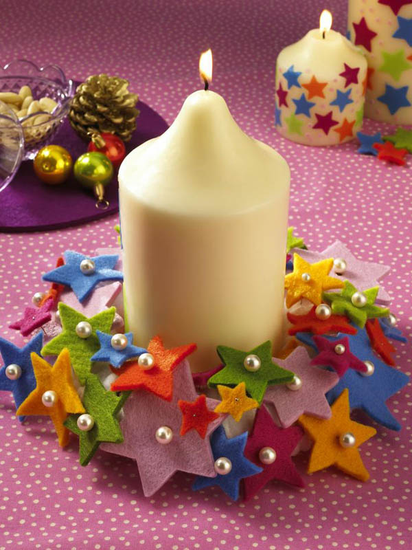 festive-table-candlestick-kids-christmas-ornaments-party-colored-stars-diy