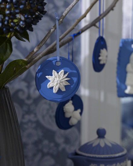 handmade christmas ornaments polymer clay ideas tutorial flower motif