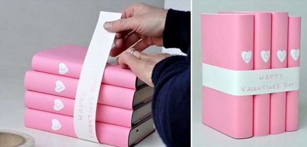 diy valentines day gifts girlfriend books wrapping idea