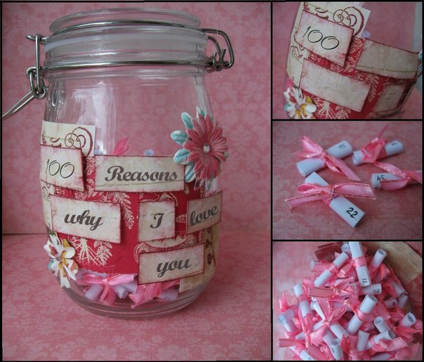 homemade valentine's day gift ideas girlfriend jar reasons love her