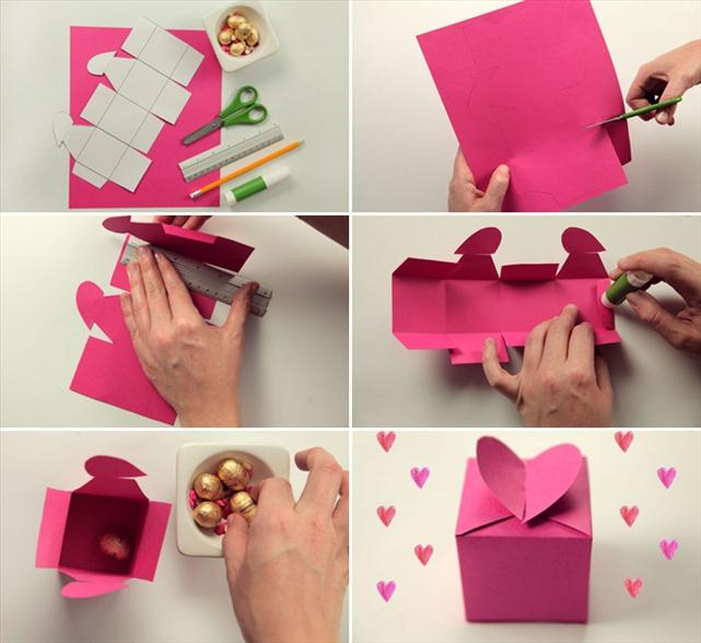 homemade valentine gifts wrapping ideas box tutorial heart