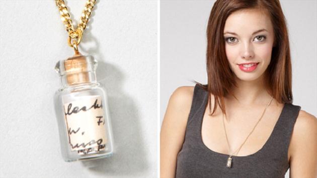 homemade valentines day gifts ideas girlfriend jewelry message bottle