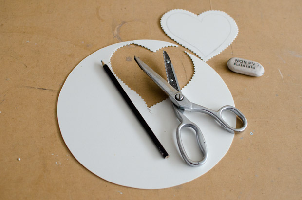 valentines day craft idea for kids step by step tutorial cardboard heart cutting