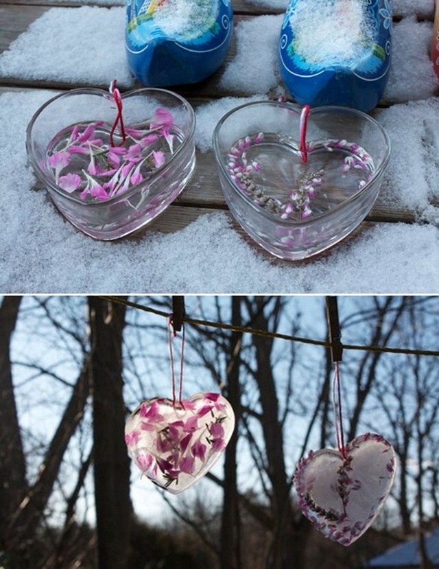 valentines day homemade ideas  iced hearts flowers gift