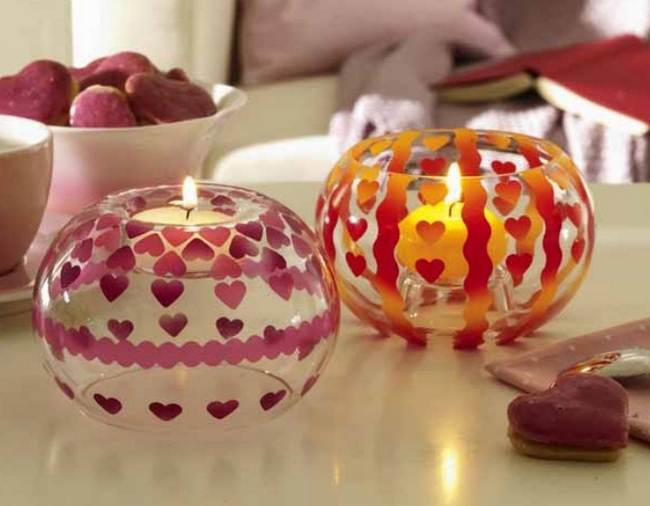  homemade Mother's day gift ideas  decorate glass candle holders