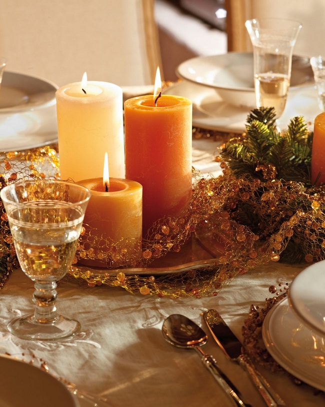 40 ideas for christmas candles on table 40 ideas for christmas candles on table