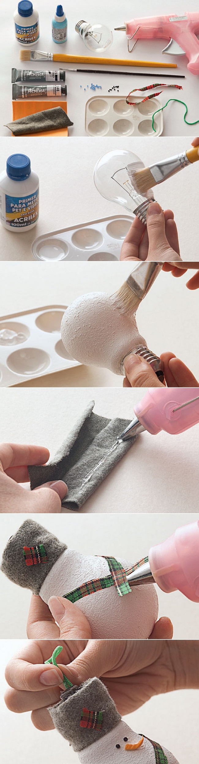 Ideas for Christmas ornaments made from light bulbs-0005