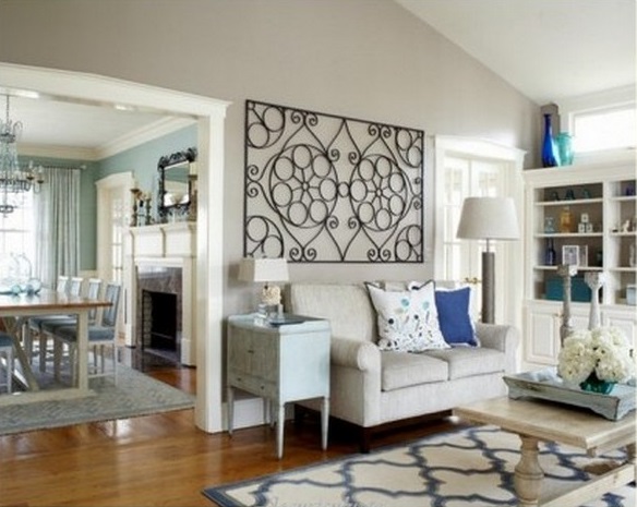 Iron works wall decor adds symmetry to your dwelling