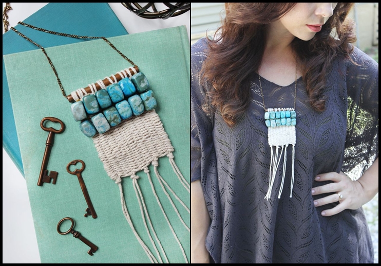 Woven necklace deals diy