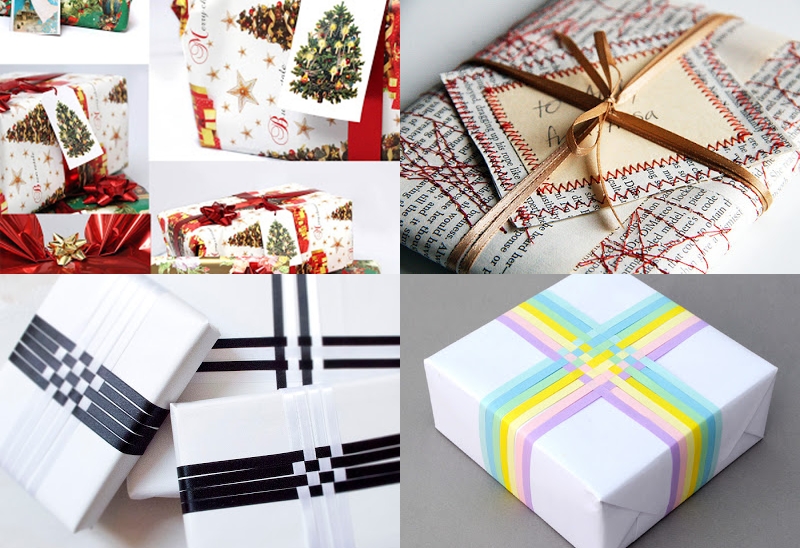 alisaburke: holiday wrapping with paper bags