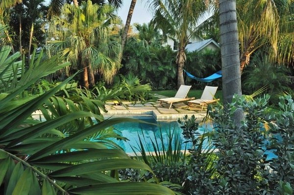 Tropical Pools Beautiful And Exotic, Tropical Landscape Ideas Around Pool